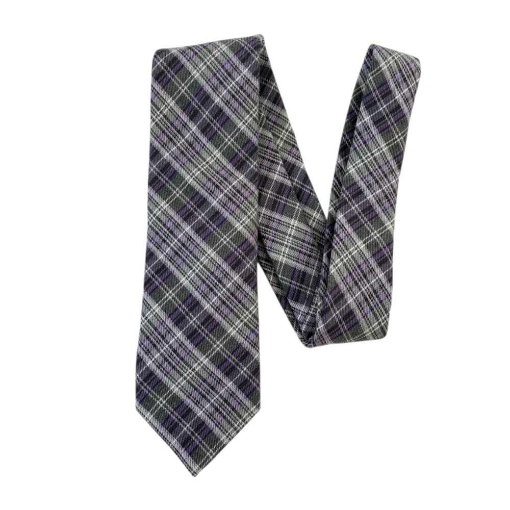 Zanetti Italy Plaid Men's Tie Silk & Wool